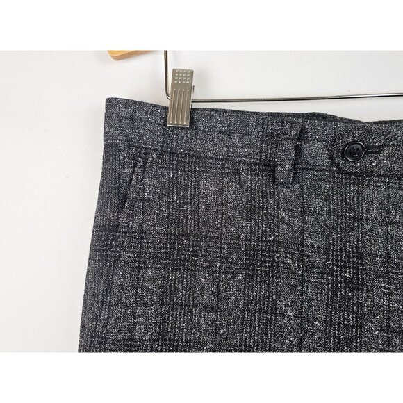 Joseph Abboud White Men's Pants Size 34 X 32 Gray Plaid Dress Pants - Picture 2 of 10